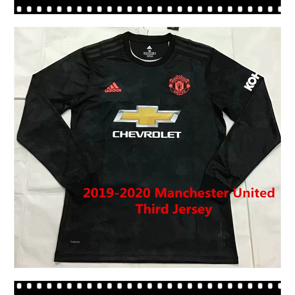 manchester united third kit long sleeve