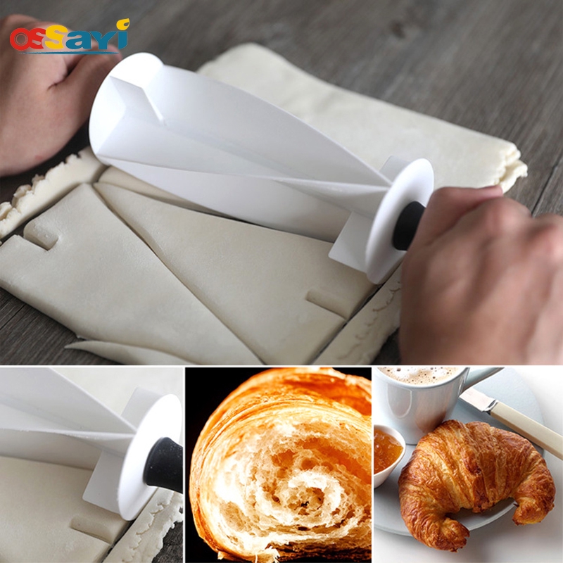 Croissant Bread Make Rolling Cutter Wheel Dough Cookie Pastry Kitchen Bakeware