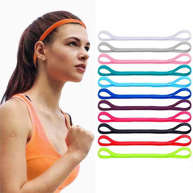 In Stock Thick Non-Slip Elastic Sport Headbands Hair Headbands,Exercise ...