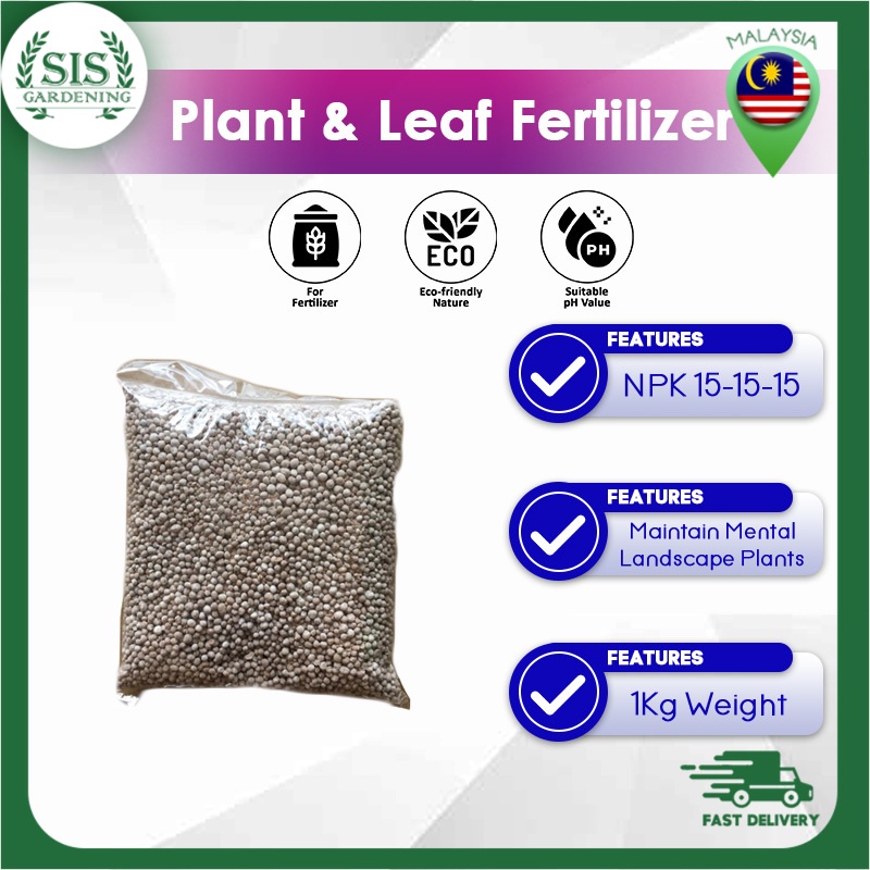 1KG Fertilizer Baja Subur Pokok Dan Daun 15-15-15+TE | Shopee Malaysia