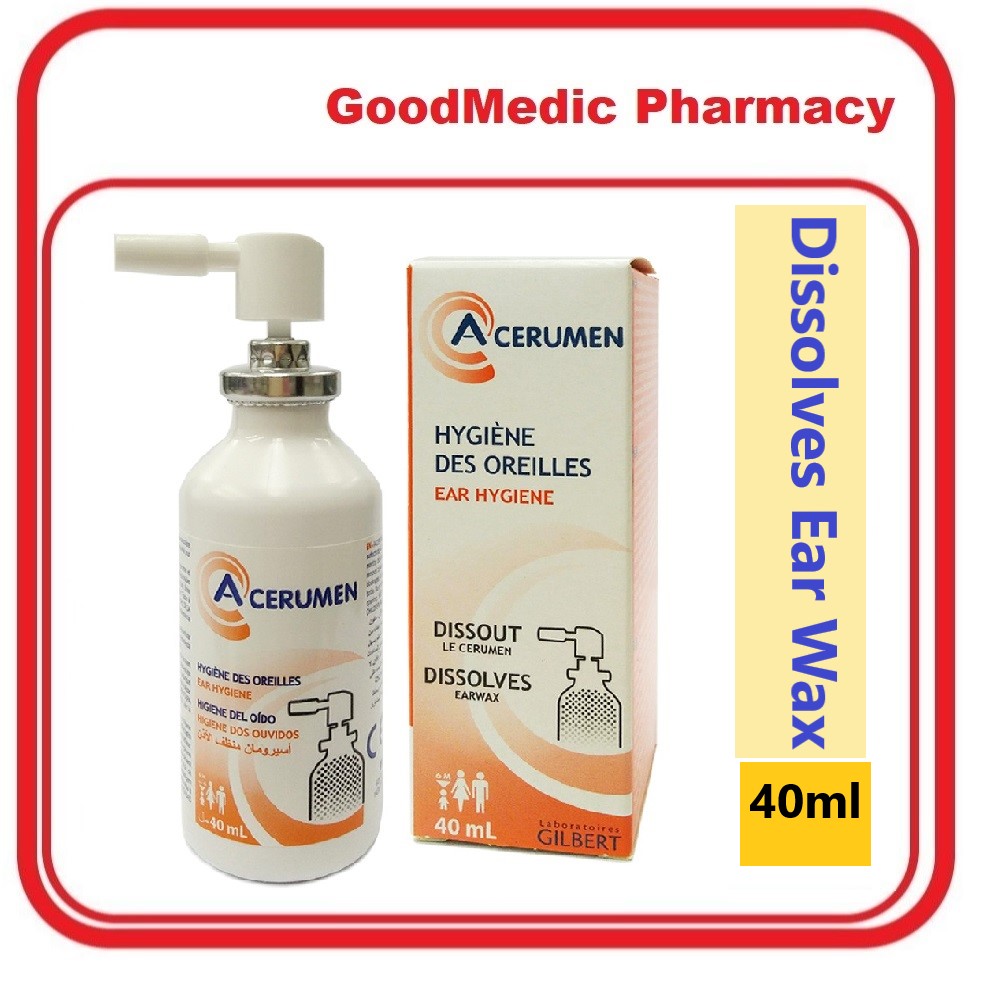A Cerumen Ear Spray 40ml (ACerumen) Ear Hygiene Dissolves Earwax Shopee Malaysia