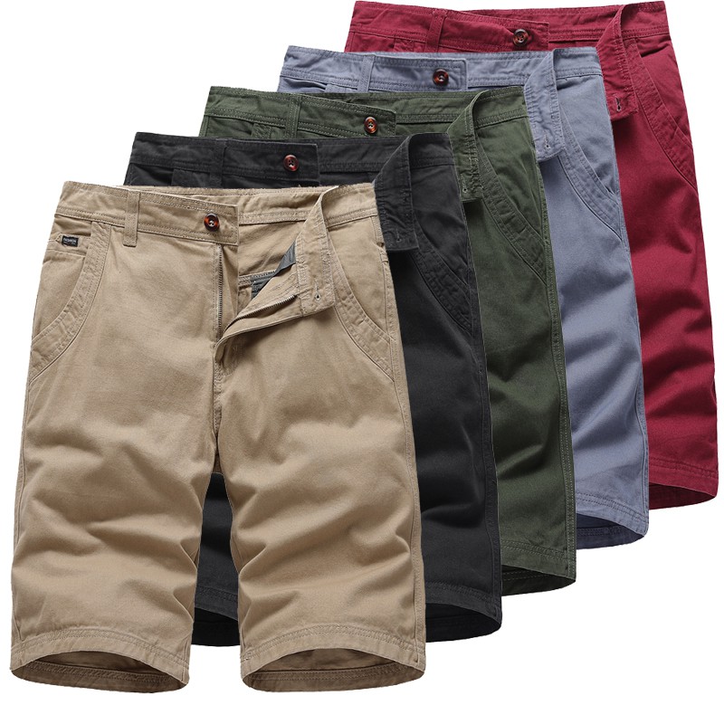 Men 100 Cotton Summer Classic Straight Soft Short Pants Men