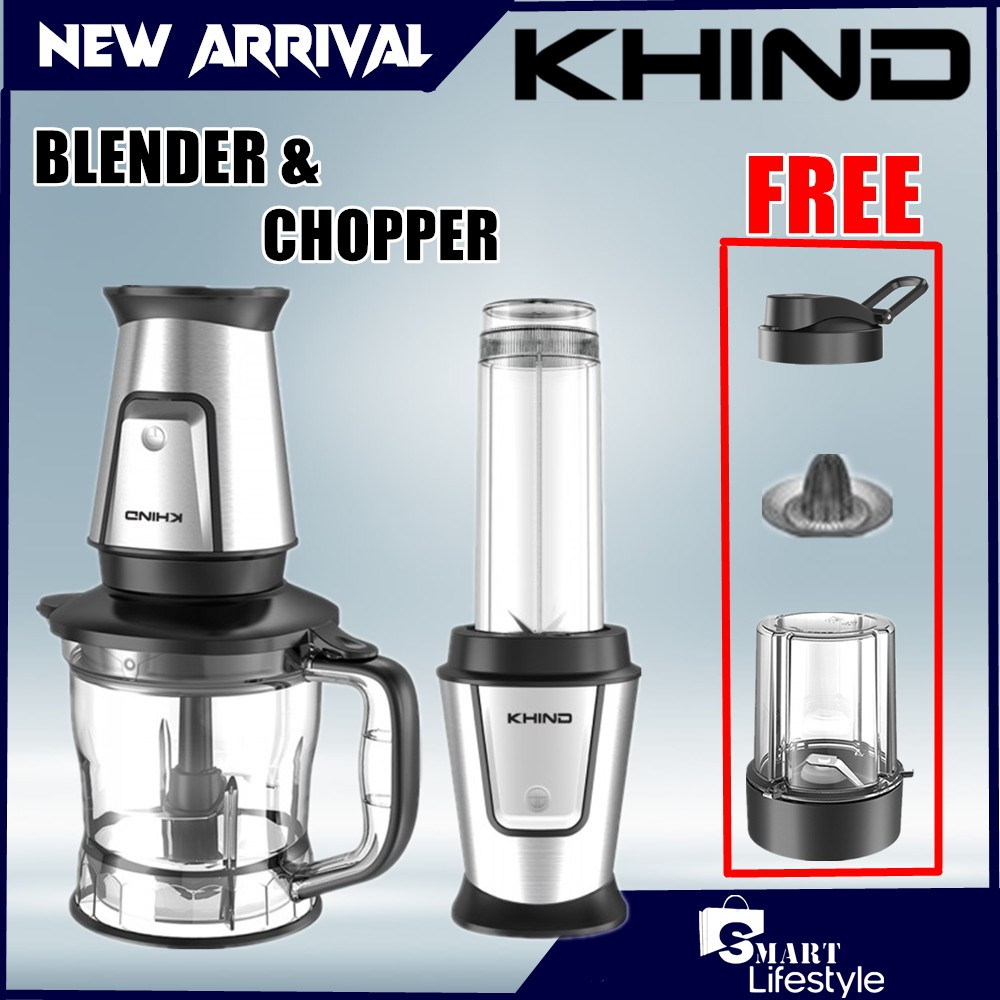 Khind Blender & Chopper BLC129 【 FREE CITRUS JUICER & GRINDER 】 Shopee Malaysia