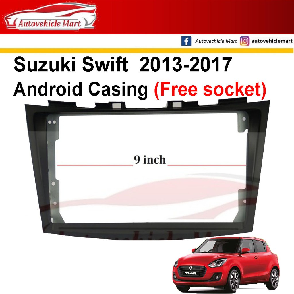 Suzuki Swift Black Android Player Casing Free Socket