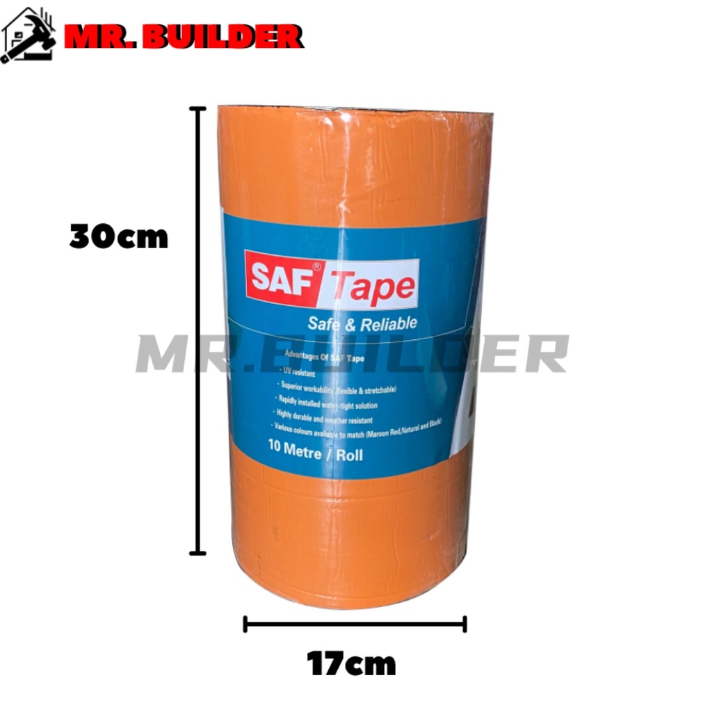 Buy Mr Builder Saf Tape 10 Metre Roll Roof Tape Roof Tile Tape Tape Atap Tape Genting Getah Rabung Dry Fix Getah Bumbung Seetracker Malaysia