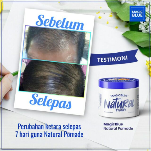 Pomade Magic Blue Unisex Shopee Malaysia