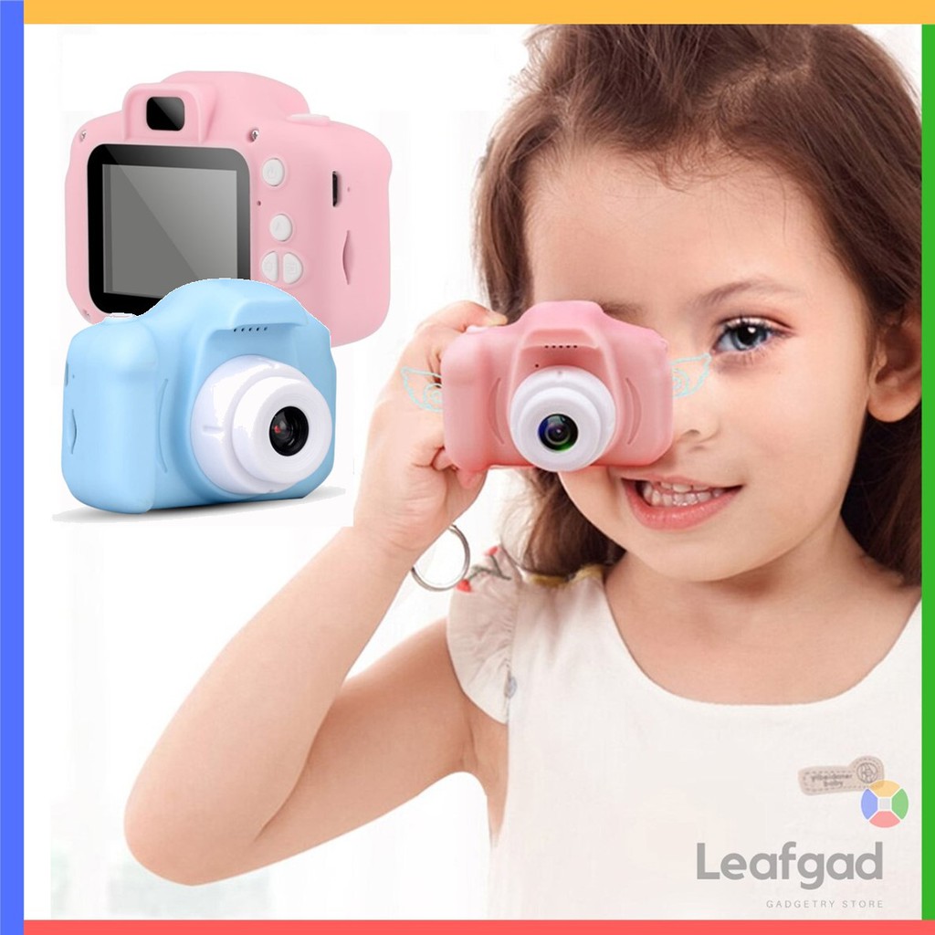 LEAFGAD Mini Kids Digital Toy Camera Video Photo Games 2" LCD Screen Kamera Mini Permainan Digital Kanak Foto Video B