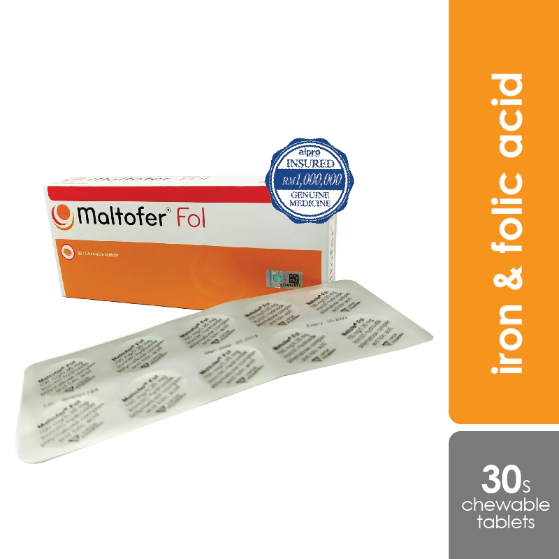 Buy Maltofer Fol Chewable Iron Folic Acid 30s Seetracker Malaysia
