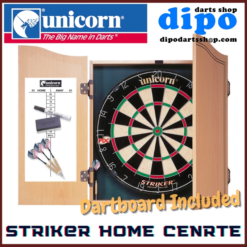 UNICORN Steel DartBoard STRIKER HOME DARTS CENTRE (Dartboard