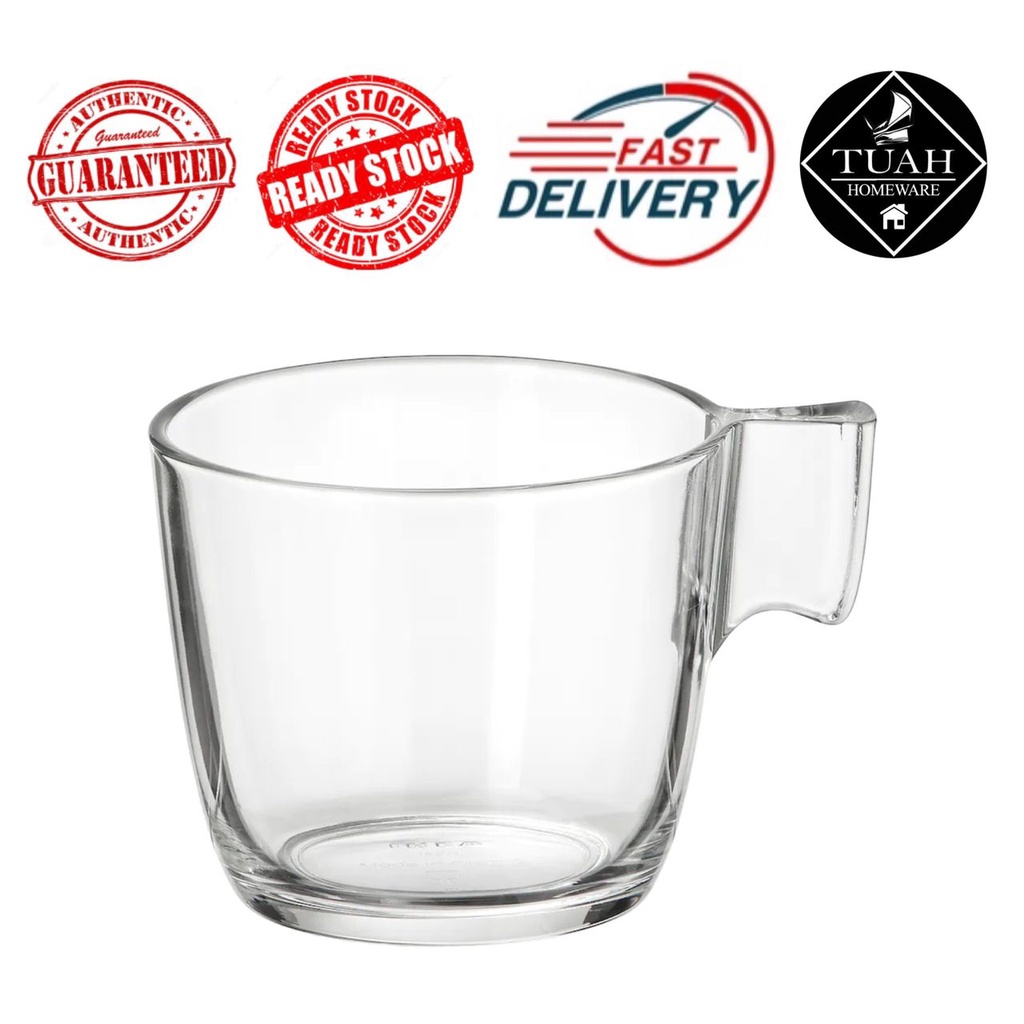 IKEA STELNA Clear Glass Mug (23cl) Shopee Malaysia
