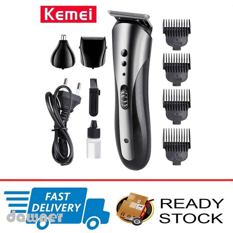 Kemei-1407 electric hair clipper 3 in 1 Electric Nose Hair Trimmer Hot selling multifunctional Men Rechargeable Cordless Clipper Beard Shaver Razo