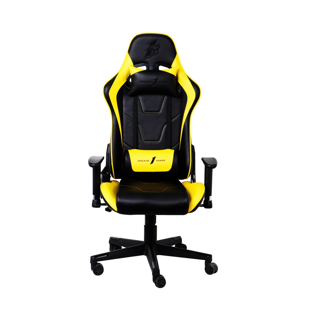 Gaming Chair with Pillow and Lumbar Cushion (2D Armrest, Nylon Base ...