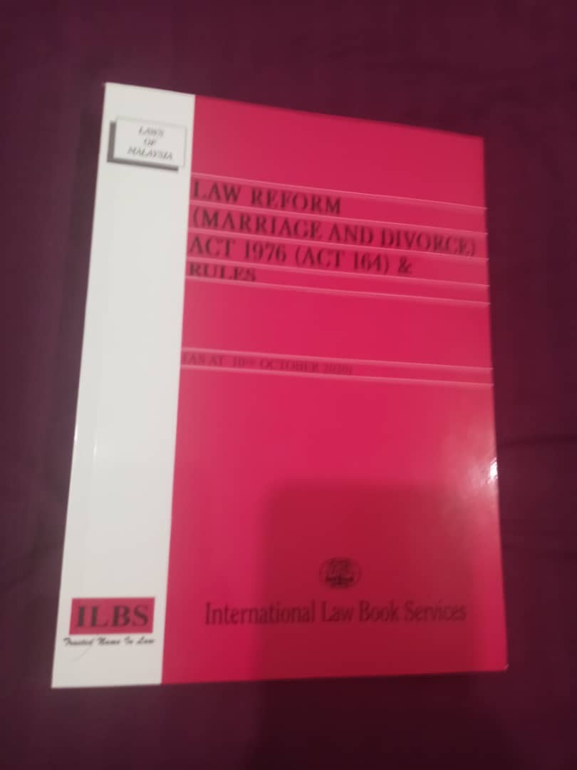 Law Reform Marriage And Divorce Act 1976 Act 164 Rules As At 10th October 2020 Shopee Malaysia