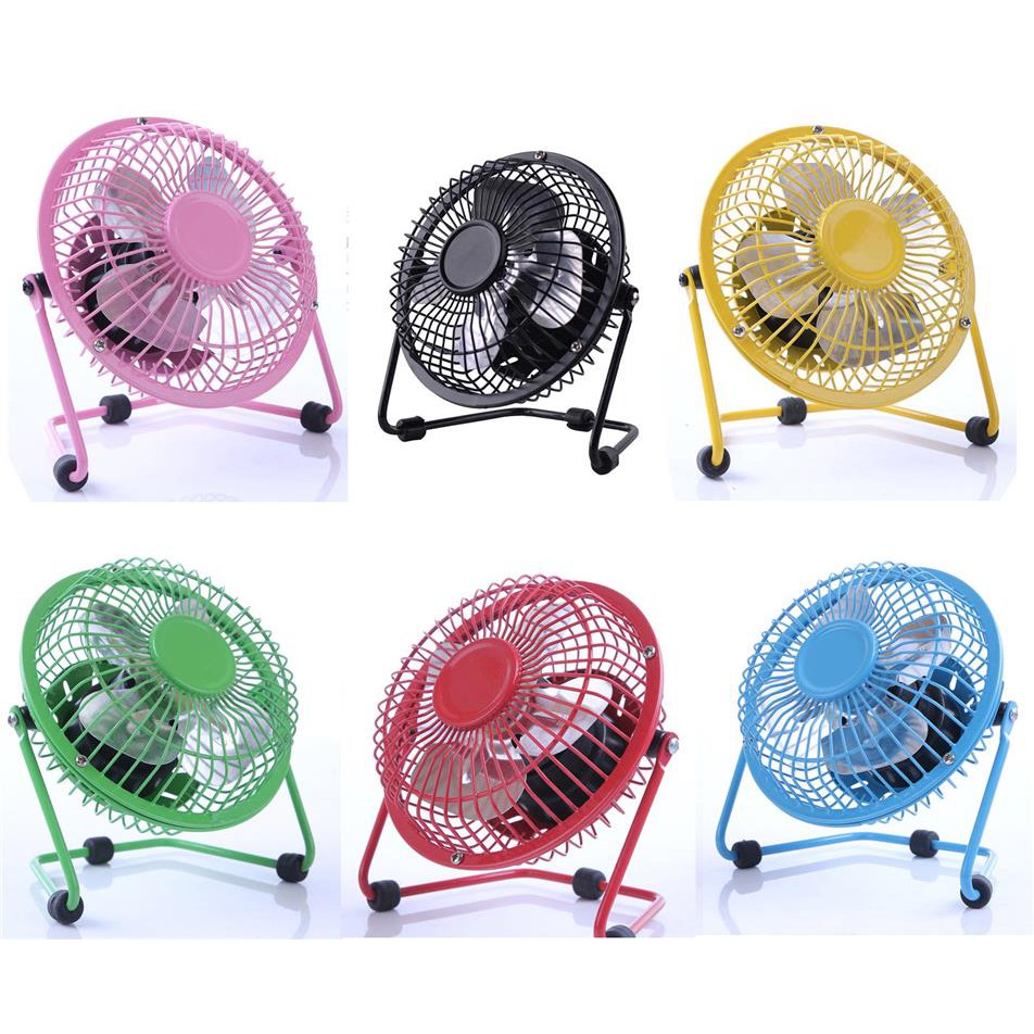 Mini USB Metal Fan (4  Inch) Super Cooling/Extra Strong Wind/Quiet Cool/Kipas Mini USB