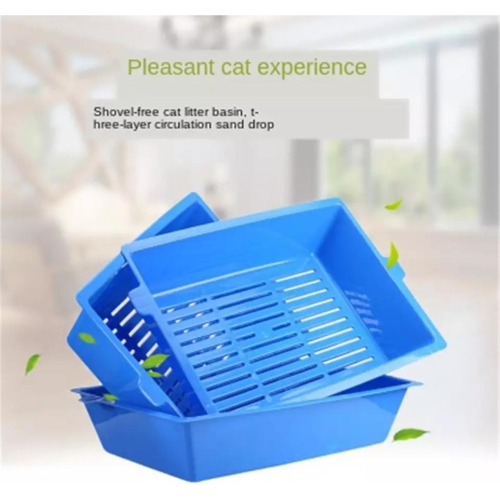 Buy (Ready Stock Malaysia) 3 Interlocked Pet/Cat Litter Trays/Pet 