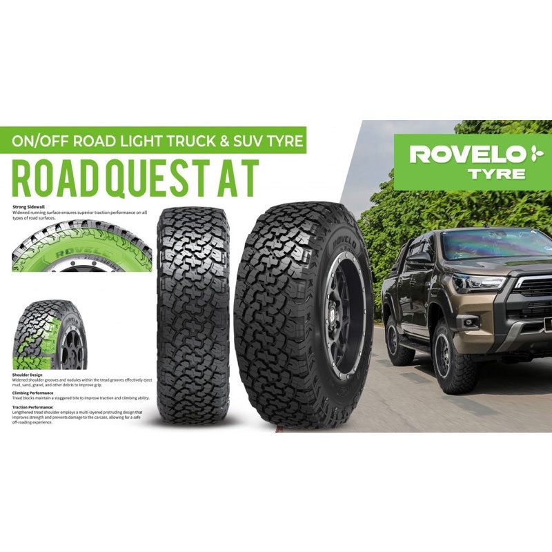 Rovelo Tyre Road Quest AT (Made In Vietnam) Shopee Malaysia