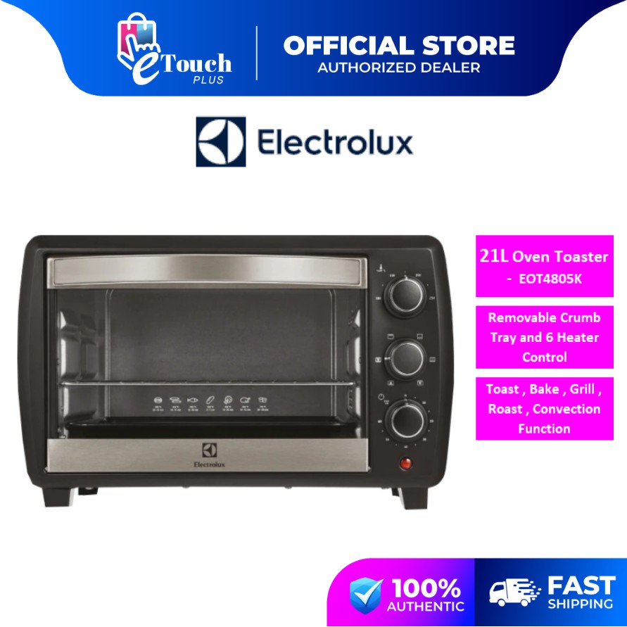 Electrolux Oven Toaster (21 L/1500 W) EOT4805K Shopee Malaysia