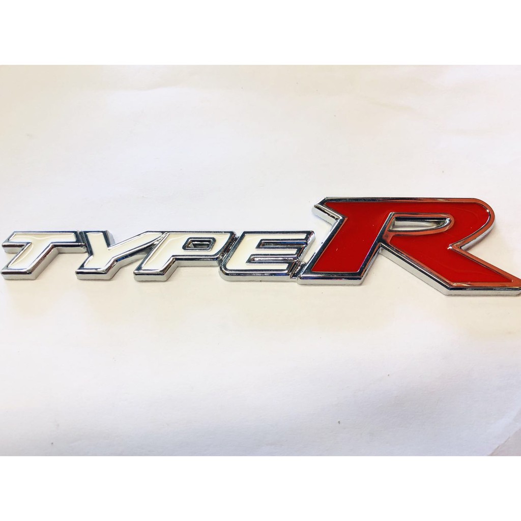 HONDA TYPE R EMBLEM LOGO STEEL UNIVERSAL honda civic typer 