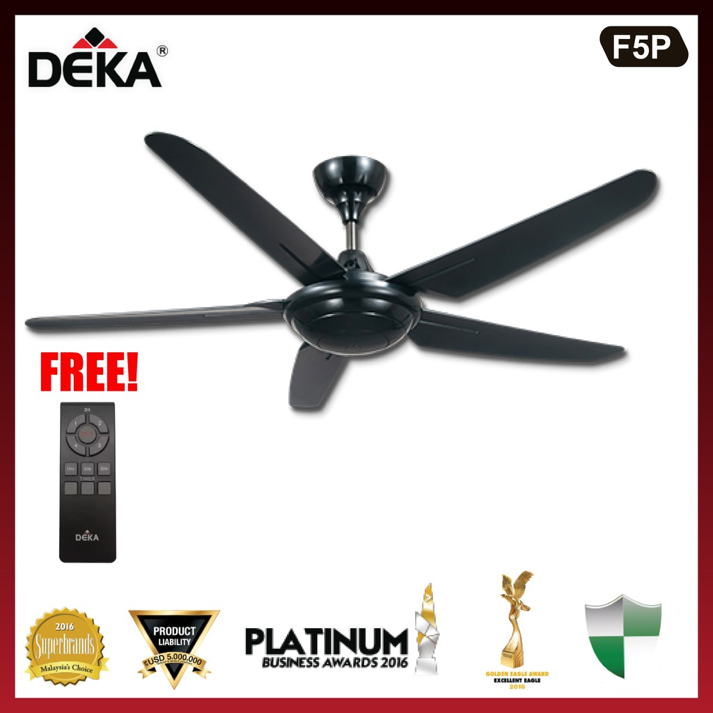 [Ready Stock] [Malaysia Top Brand] DEKA Ceiling Fan with Remote Control