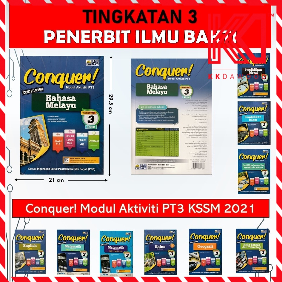 IlmuBakti 21 Conquer! Modul Aktiviti Tingkatan 3  Shopee Malaysia