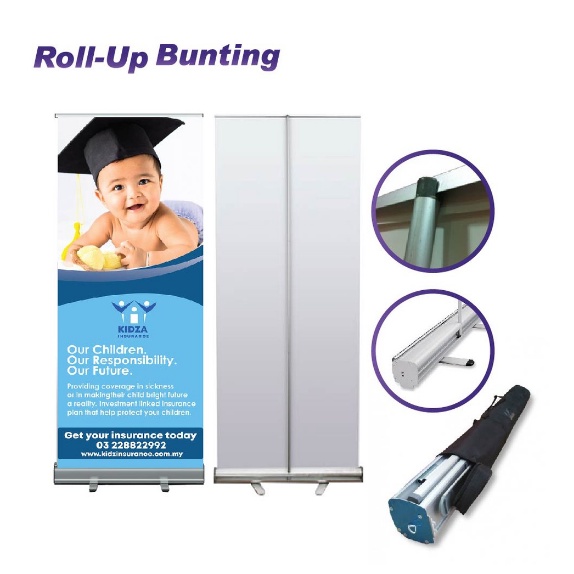 Roll Up Stand / Roll Up Bunting / Roll Up Banner (Printing with Stand