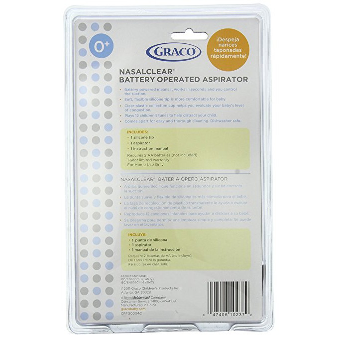 graco battery nasal aspirator