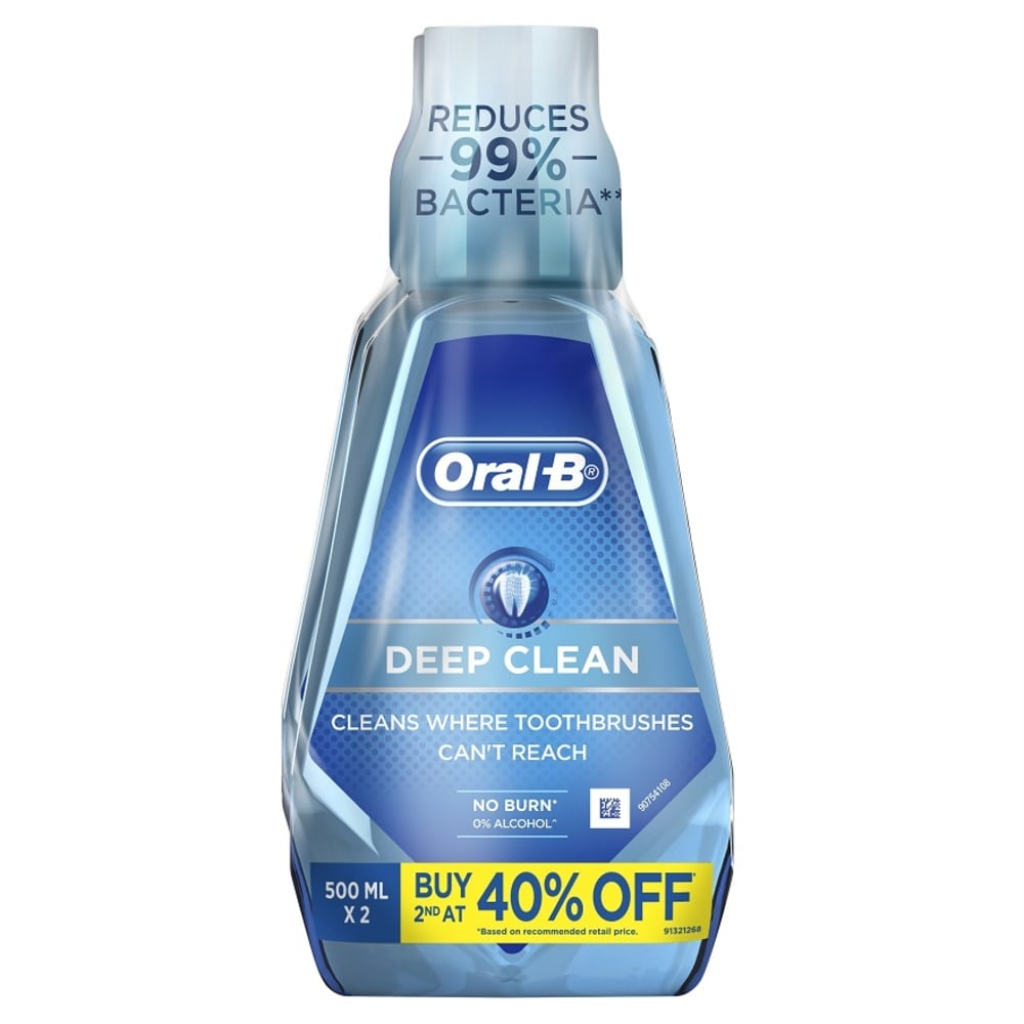 ORAL-B Mouthwash Deep Clean 2x500ml | Shopee Malaysia