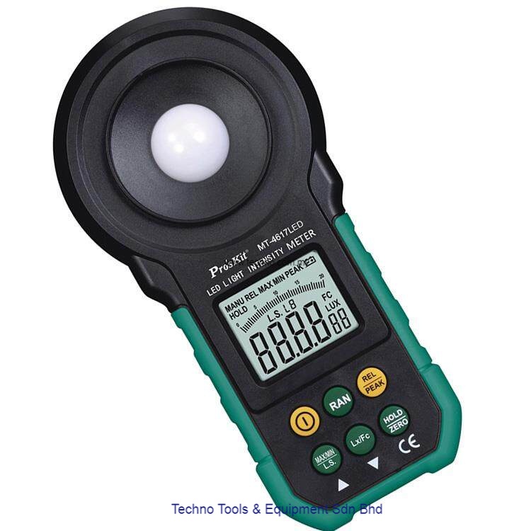 Proskit's MT4617 LED Light Intensity measure Meter, test light lux brightness proskit Shopee
