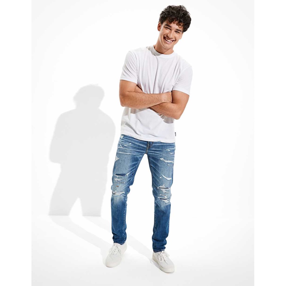 ae airflex  patched skinny jean