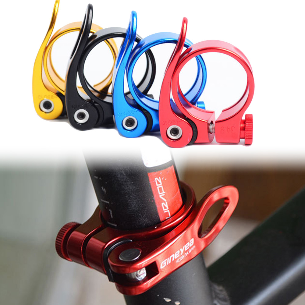Details about   34.9mm Lightweight Al Alloy Quick Release Seatpost Clamp Equip for Mountain Bike