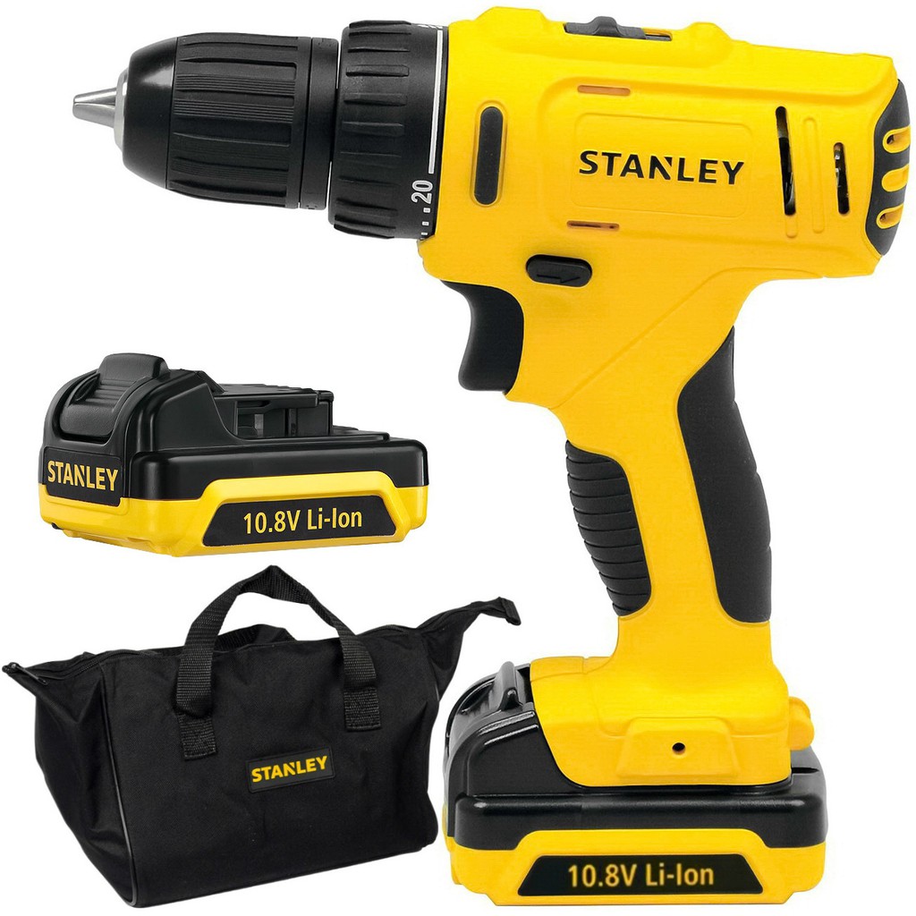 Stanley 10.8v Compact Cordless Drill Driver SCD12S2 (2 YEARS WARRANTY