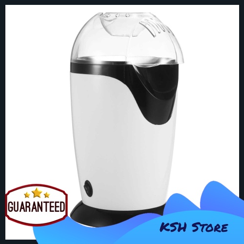 300ML Mini Electric Hot Air Popcorn Maker Popcorn Popper Machine with Measuring Cup Top Cover Low Fat No Oil Needed for