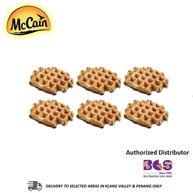 McCain Premium Belgian Waffles with Pearl Sugar (90g x 6 Pcs) Shopee