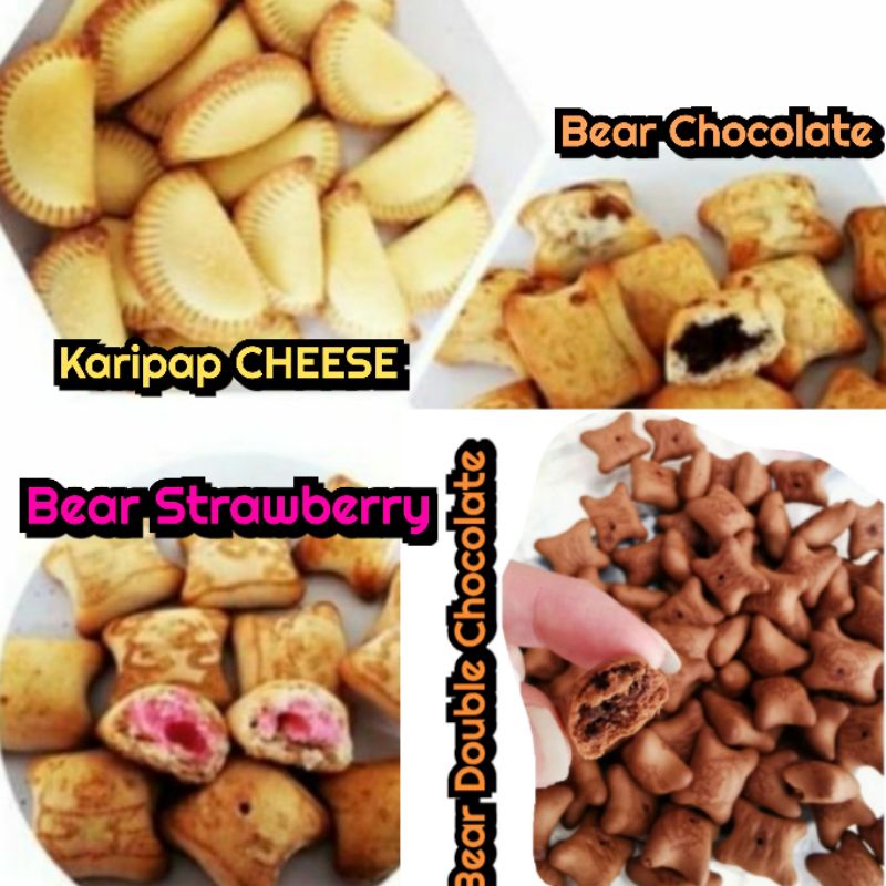 Biskut Timbang 1kg Bear Chocolate Bear Strawberry Shopee Malaysia 5537