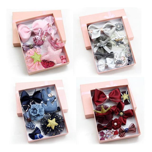 {READY STOCK}  Colorful & Cute Children Kids Hair Clip Princess Style Gift Set