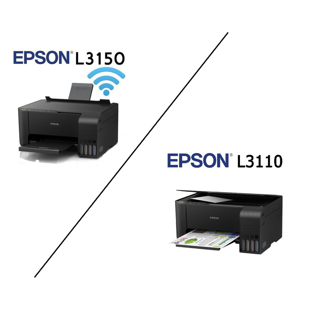 EPSON L121 L1210 L5190 L3150 L3250 L3210 ECOTANK WiFi AllinOne Ink Tank Printer Print / Scan