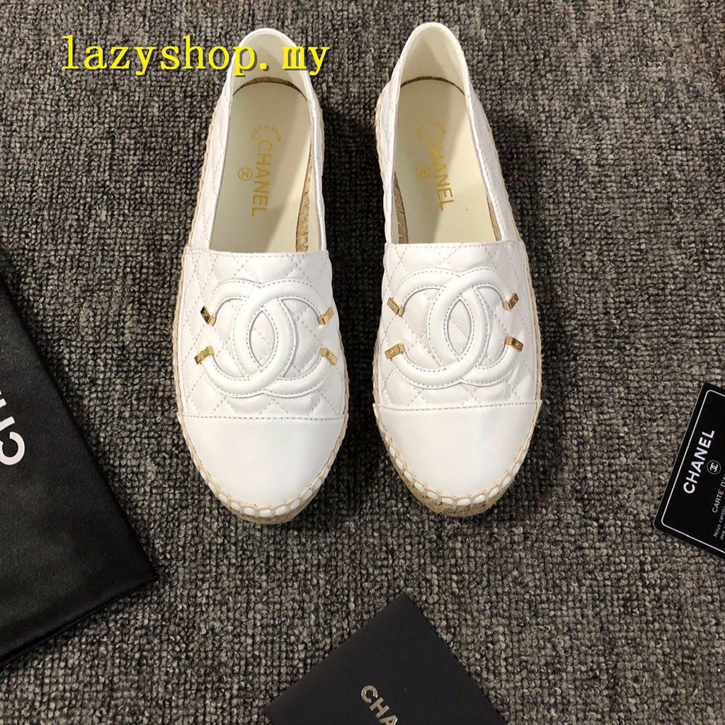 chanel slip on sneakers