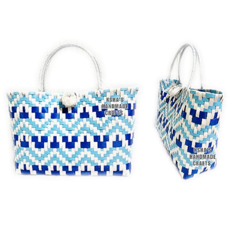 Bakul Anyaman Kraftangan Sarawak Bermotif Corak Ombak Woven Basket Pre Order Shopee Malaysia