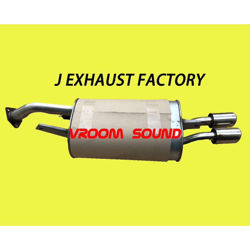 Preng* Proton Waja Exhaust Rear Muffler with stainless steel twin 