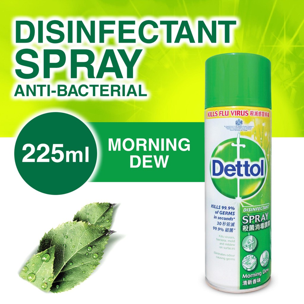 Dettol Disinfectant Spray Morning Dew 225ml Shopee Malaysia