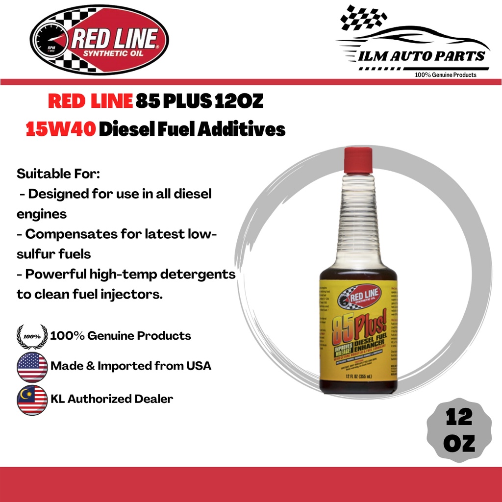 [ILM] RED LINE 85 Plus Diesel Fuel Additives 12oz (355ml) Shopee Malaysia