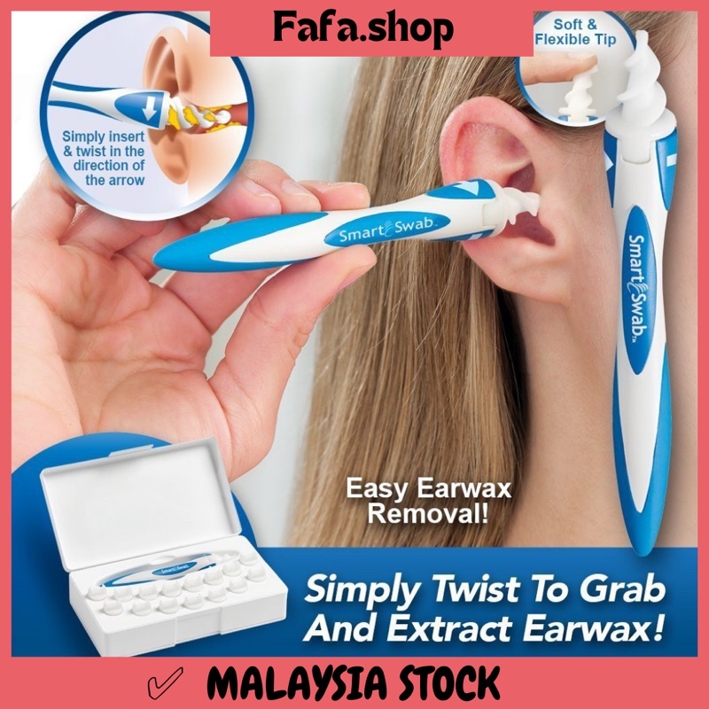 Smart Swab Easy Earwax Removal Soft Spiral Ear Cleaner Prevents Earwax Build up