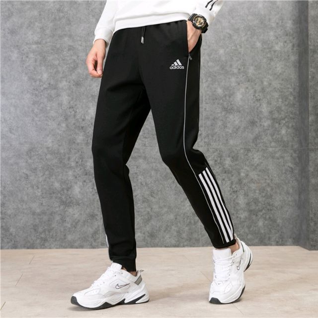 adidas men's essentials tapered zipper pants