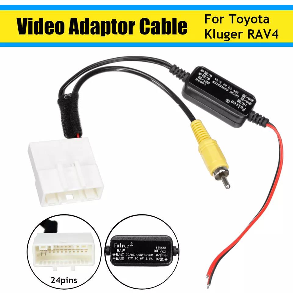 24 Pin Car Camera Adapter Connector Wire Original Reversing Camera To