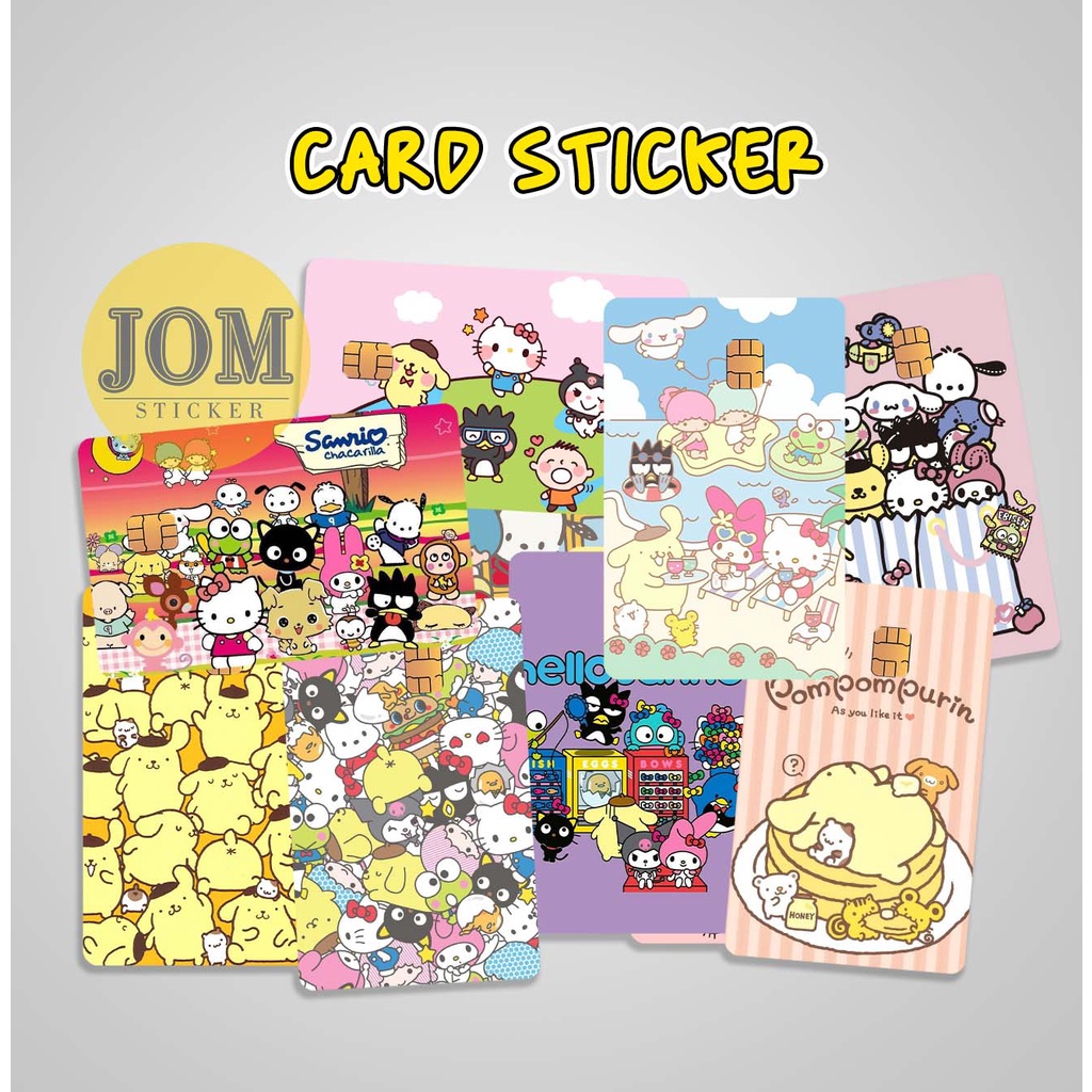 Sanrio touch and go card sticker sanrio tngo kad sticker sanrio