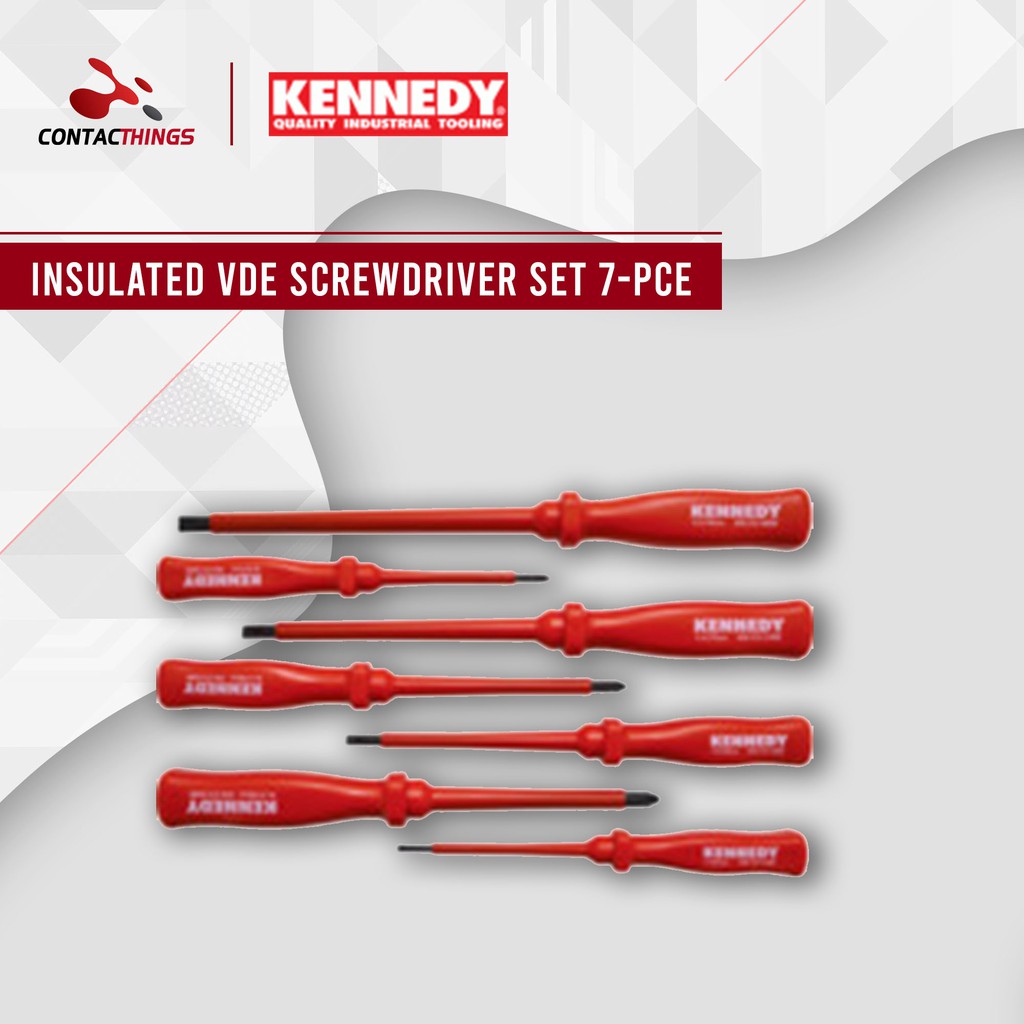 KENNEDY Insulated VDE Screwdriver Set 7Pce Shopee Malaysia