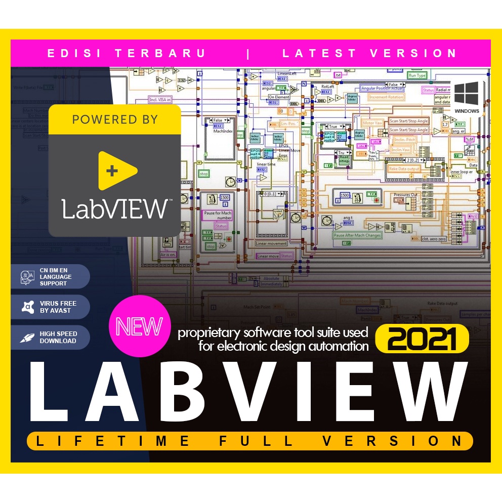 NI LabView 2020 SP1 v21 [Updated Jan 2021] for Windows LIFETIME