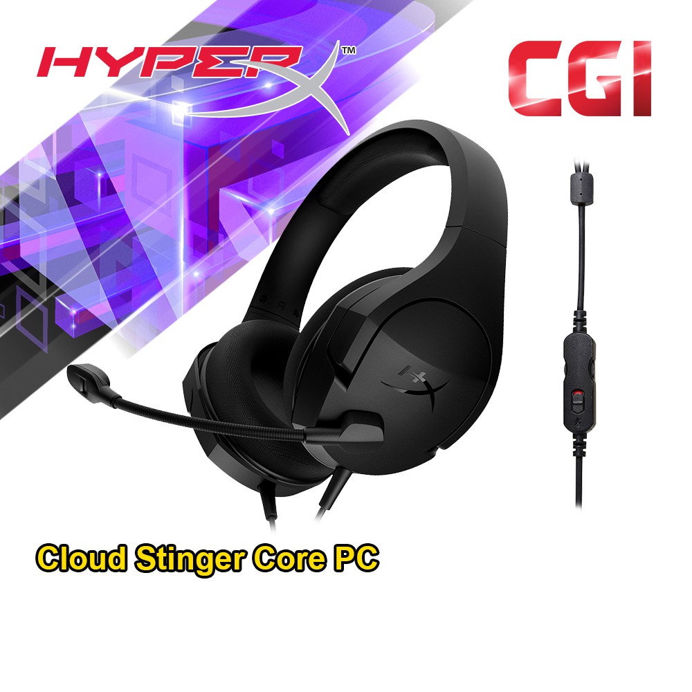 HyperX Cloud Stinger Core PC Wired Gaming Headset - HX-HSCSC2-BK/WW ...