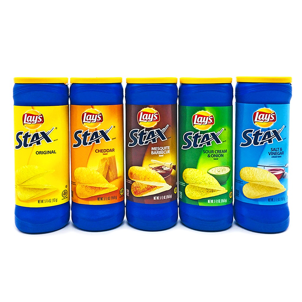 Lay's Stax Assorted Flavour Potato Chips (155.9 163 g) MADE IN MEXICO