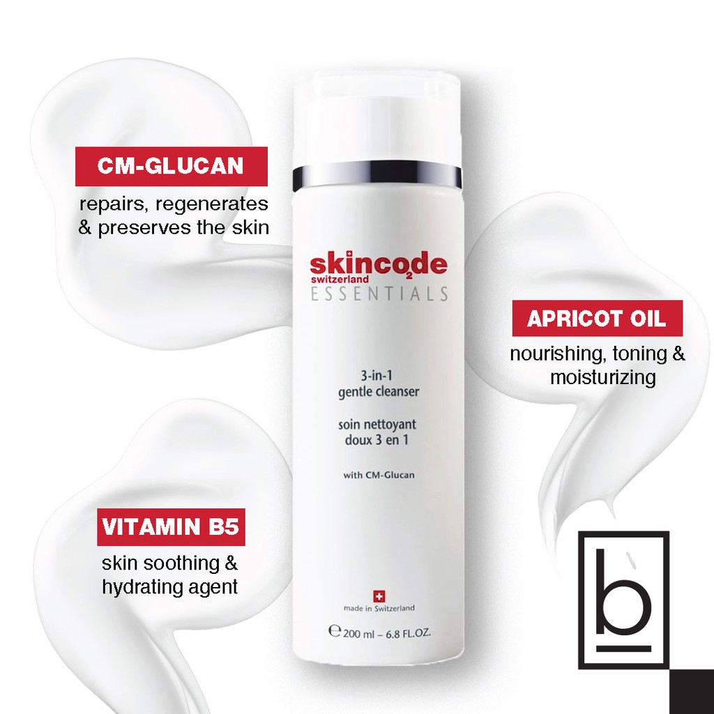 skincode 3 in 1 gentle cleanser